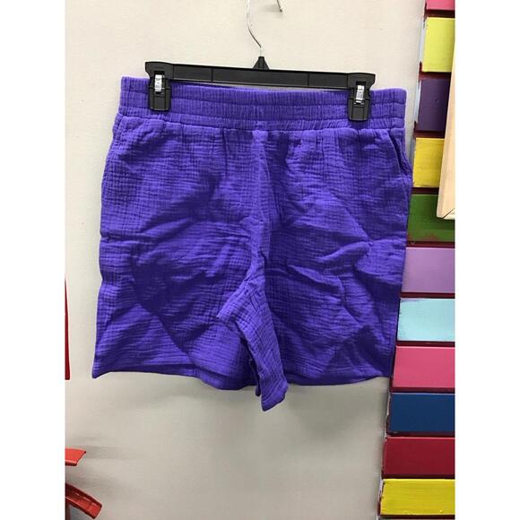 Belle Kim Gravel Pants - Belle beach Kim gravel ladies shorts small purple woven new from HSN